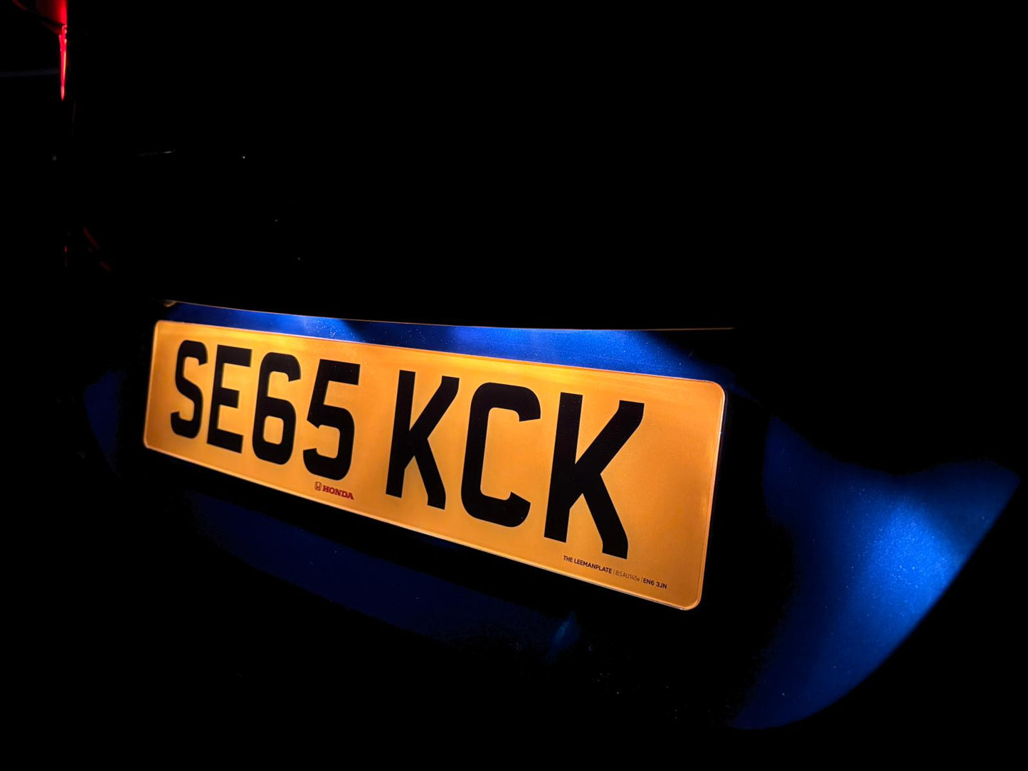 Rear - license plate size