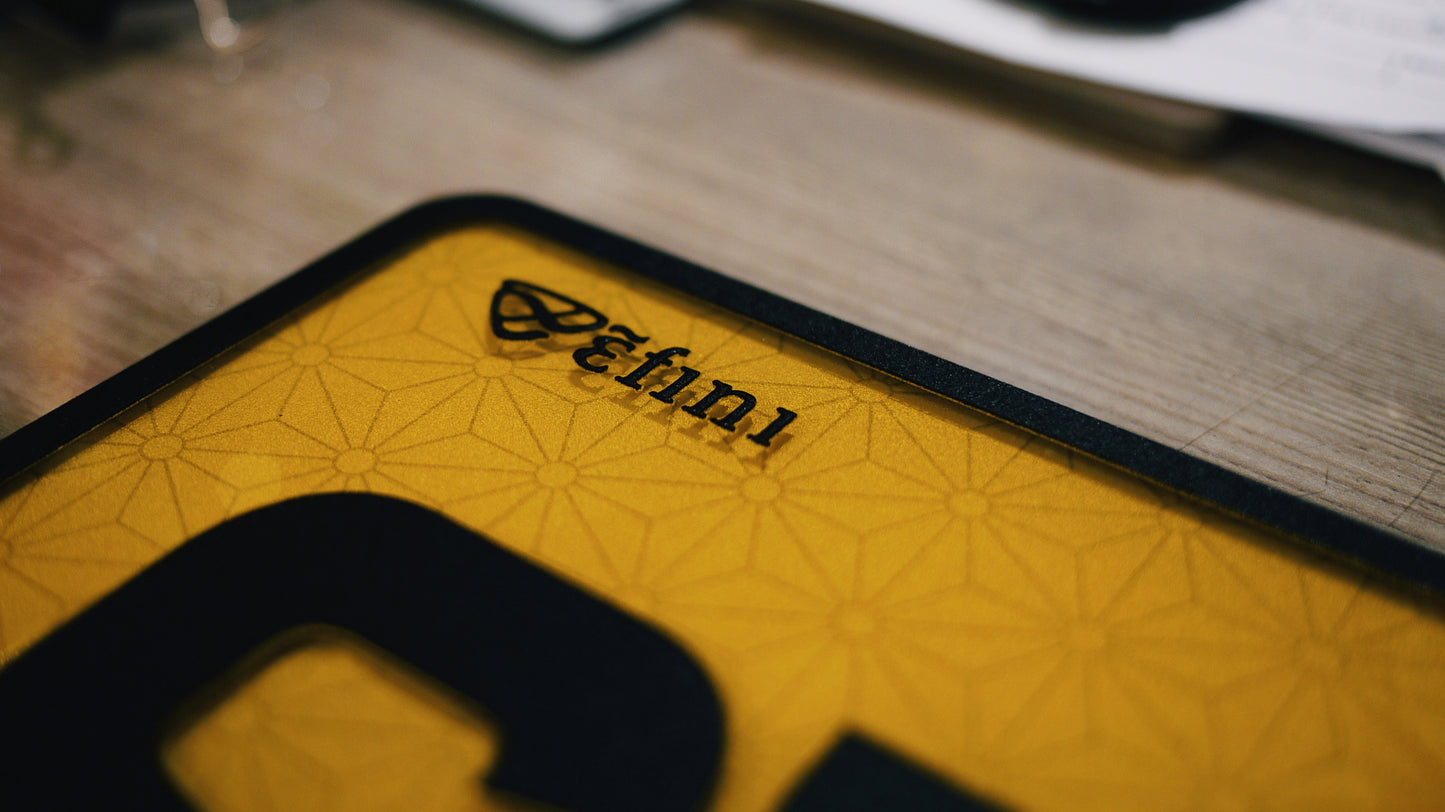 AVOCADO LEATHER STYLE PLATE - Avocado leather license plate