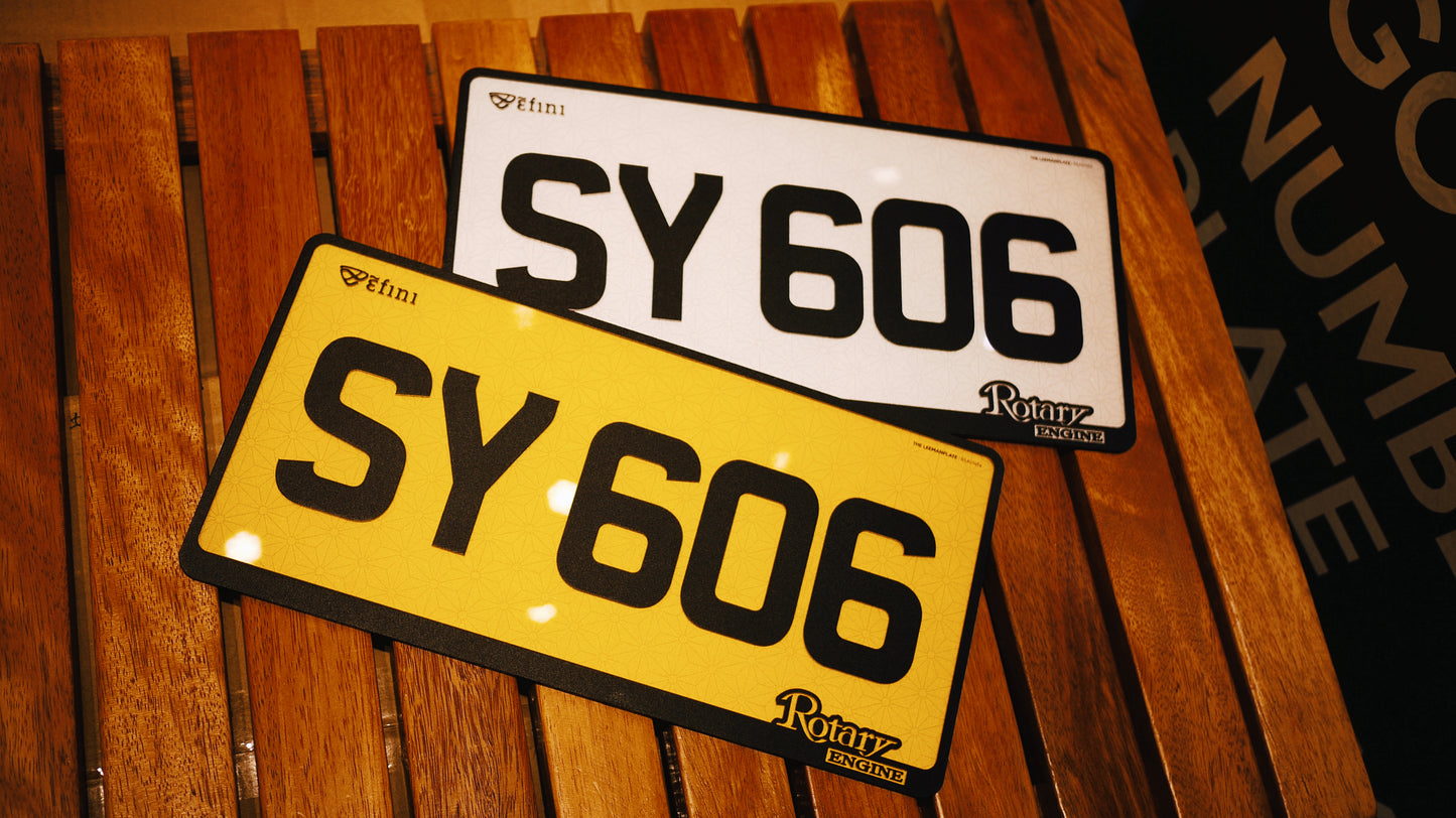 AVOCADO LEATHER STYLE PLATE - Avocado leather license plate