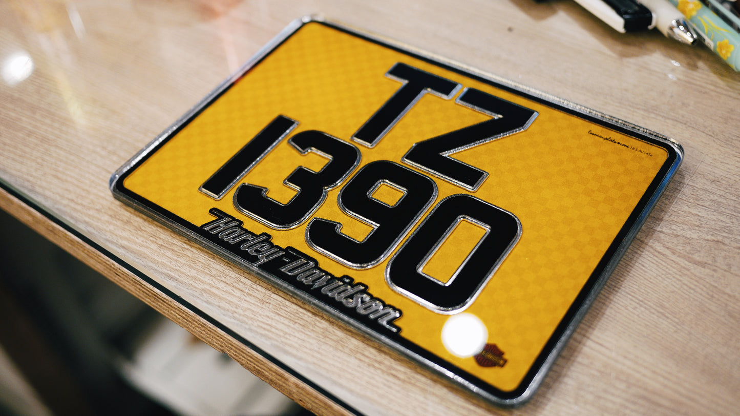 ENGRAVED PLATES - Engraved Series Motorcycle License Plates
