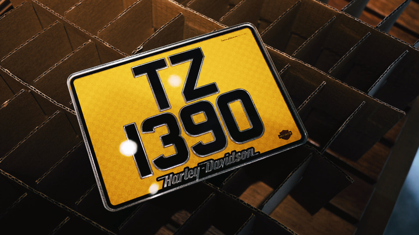 ENGRAVED PLATES - Engraved Series Motorcycle License Plates