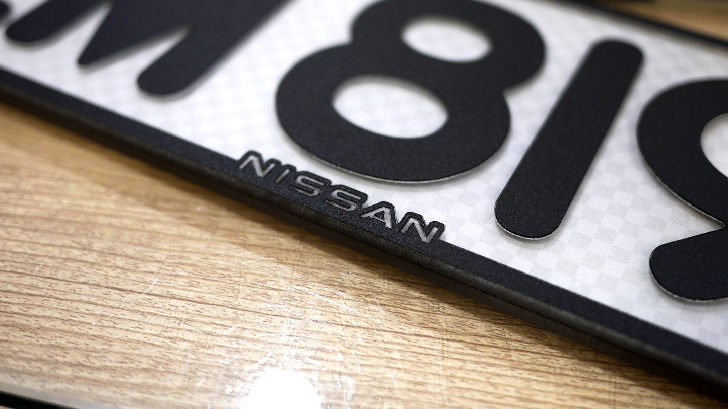 AVOCADO LEATHER STYLE PLATE - Avocado leather license plate
