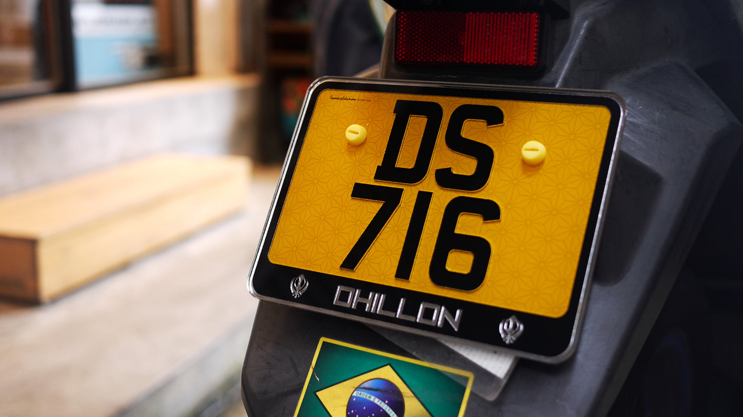 ENGRAVED PLATES - Engraved Series Motorcycle License Plates