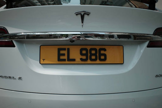 Matte black ABS license plate frame