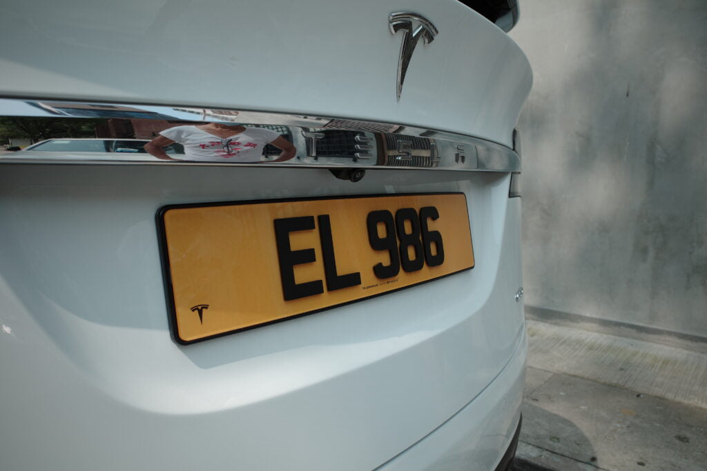 Matte black ABS license plate frame
