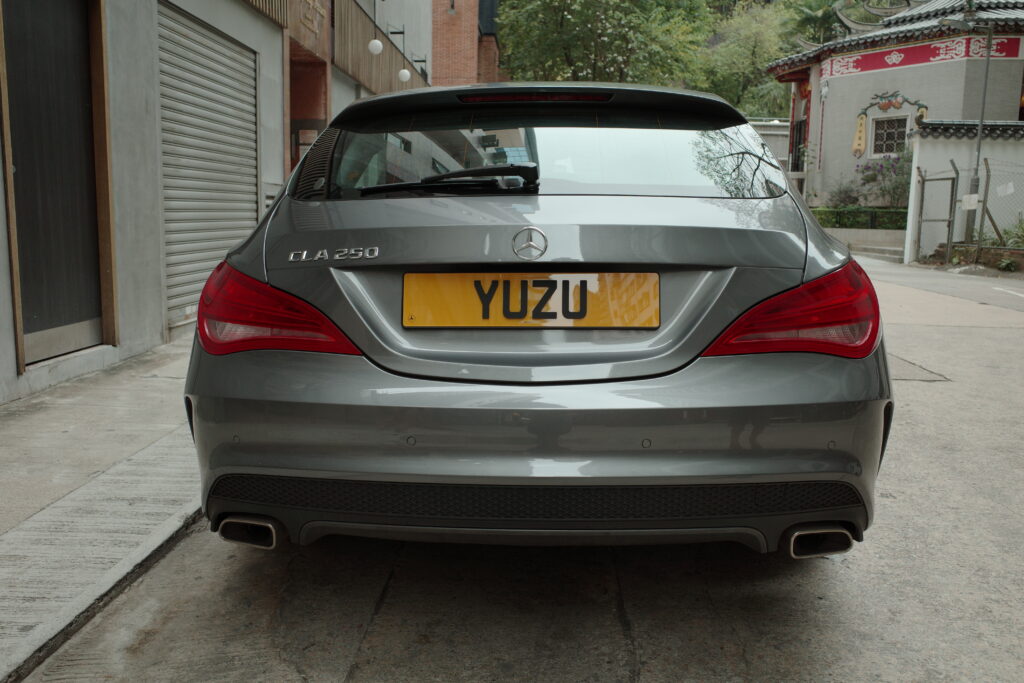 Matte black ABS license plate frame