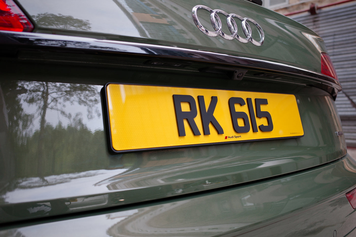 Matte black ABS license plate frame