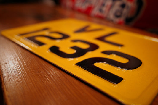 ALUMINUM PLATE - Aluminum alloy stamped motorcycle license plate