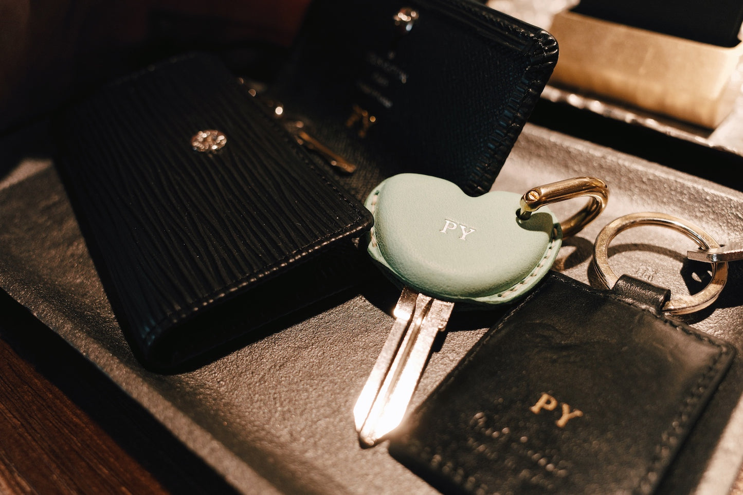 Vespa用レザーキーホルダー