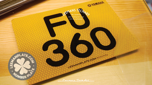 Motorcycle Standard Number Plate - Motorcycle Standard Number Plate