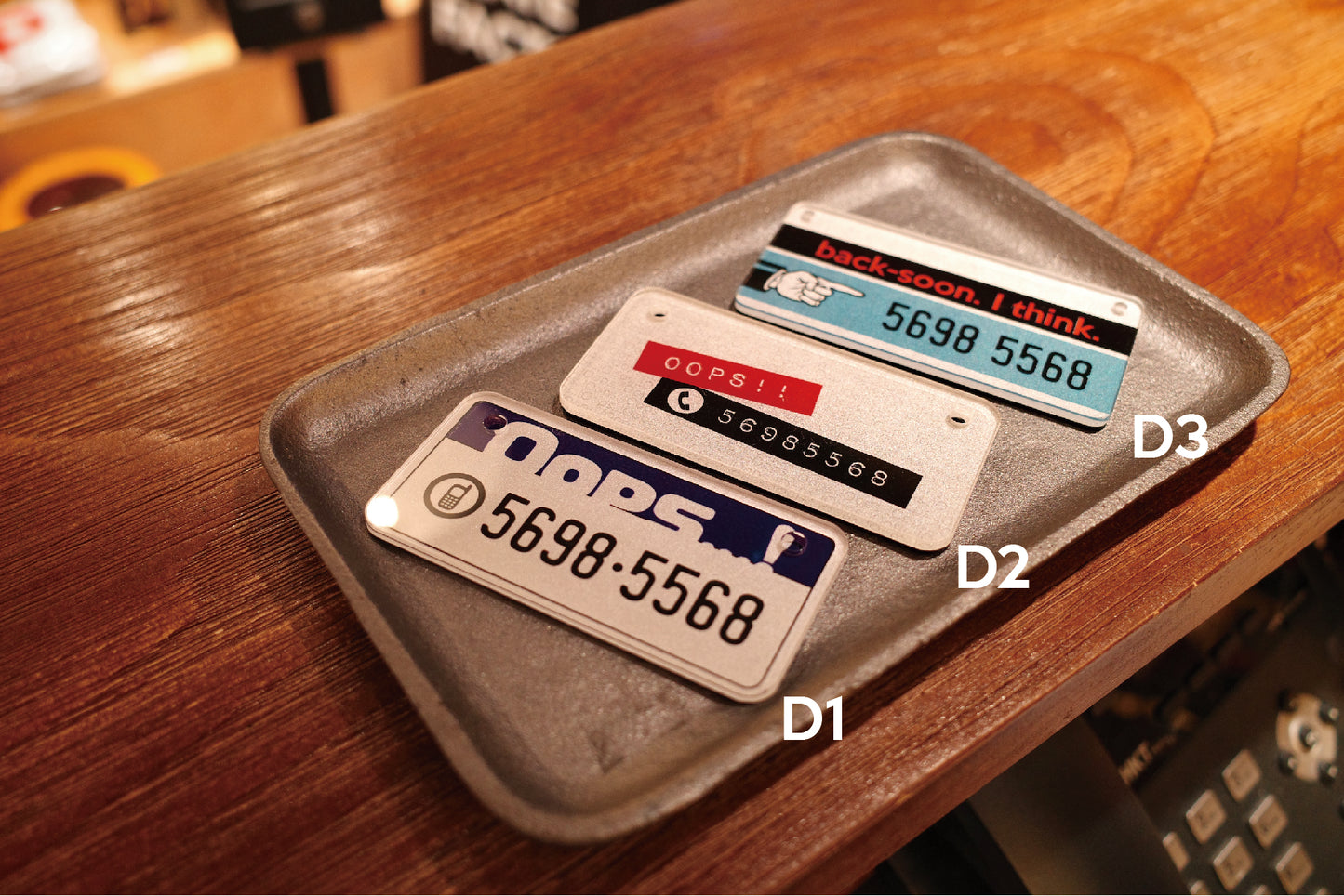 Phone Number plates - Car Phone Contact Plates