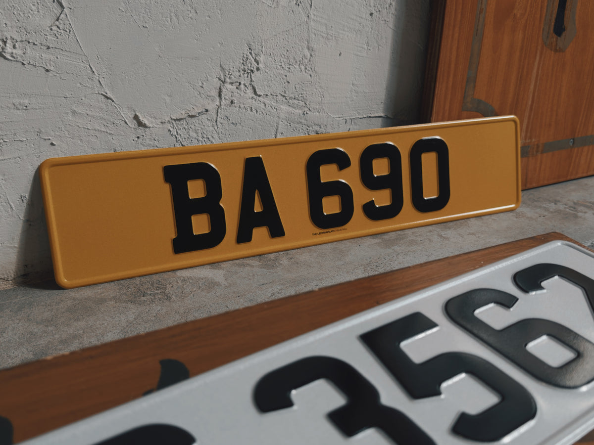 ALUMINUM PLATE - Aluminum stamping private car license plate 