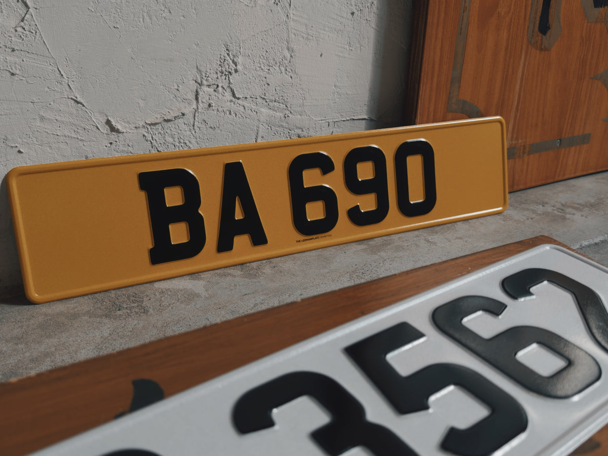 ALUMINUM PLATE - Aluminum stamping private car license plate 