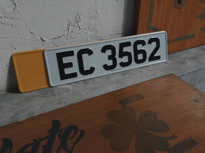 ALUMINUM PLATE - Aluminum stamping private car license plate 