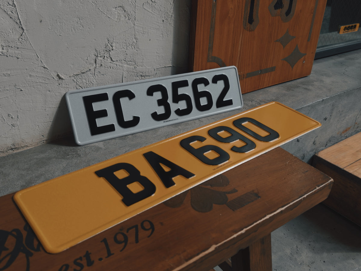ALUMINUM PLATE - Aluminum stamping private car license plate 