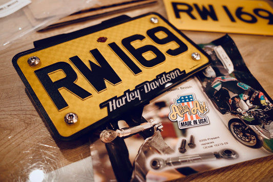 ENGRAVED PLATES - Engraved Series Motorcycle License Plates 
