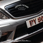 Diamond Style - Diamond-shaped embossed private car license plate 