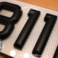 Chocolate Style - Chocolate embossed three-dimensional license plate 