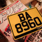 ENGRAVED PLATES - Engraved Series Motorcycle License Plates 