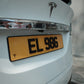 Matte Dial - Matte Black Embossed Private Car License Plate 