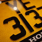 ENGRAVED PLATES - Engraved Series Motorcycle License Plates 