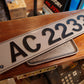 LEATHER STYLE PLATE - Leather pattern private car license plate 