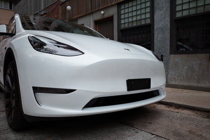 TESLA dedicated short license plate holder