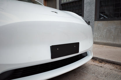 TESLA dedicated short license plate holder