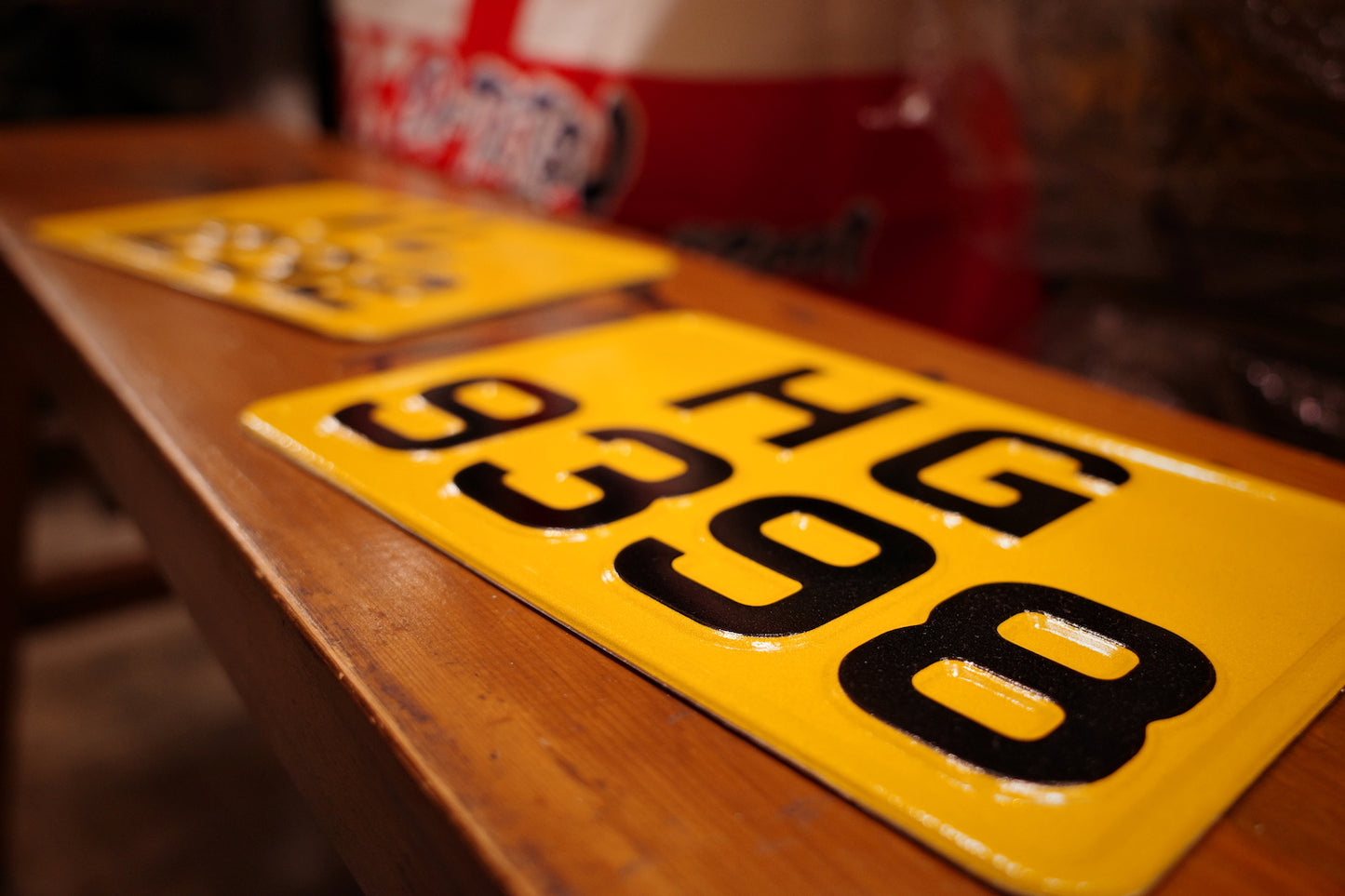 ALUMINUM PLATE - Aluminum alloy stamped motorcycle license plate 