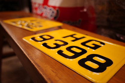 ALUMINUM PLATE - Aluminum alloy stamped motorcycle license plate 