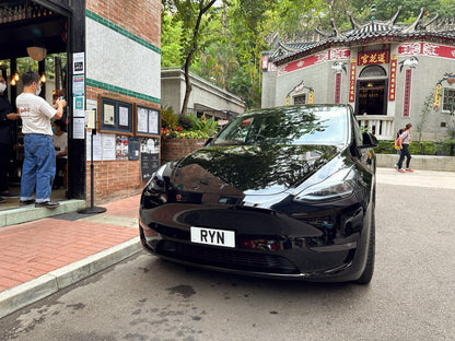 TESLA dedicated short license plate holder