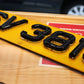Chocolate Style - Chocolate embossed three-dimensional license plate 