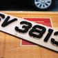 Chocolate Style - Chocolate embossed three-dimensional license plate 