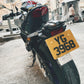 Matte Dial - Matte Black Embossed Motorcycle License Plate 