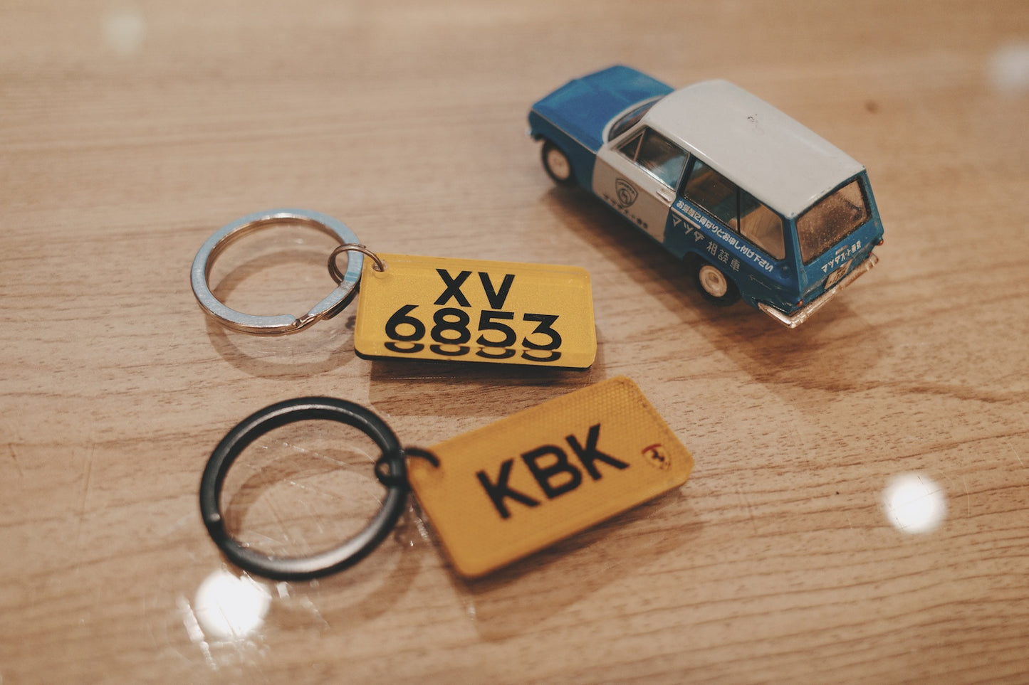 MINI PLATE KEYCHAIN ​​- Mini License Plate Keychain