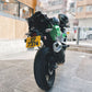 Matte Dial - Matte Black Embossed Motorcycle License Plate 