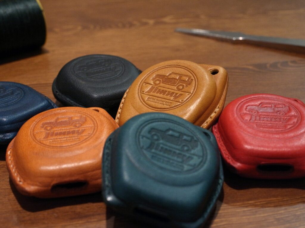 Leather key case for Suzuki Jimny 