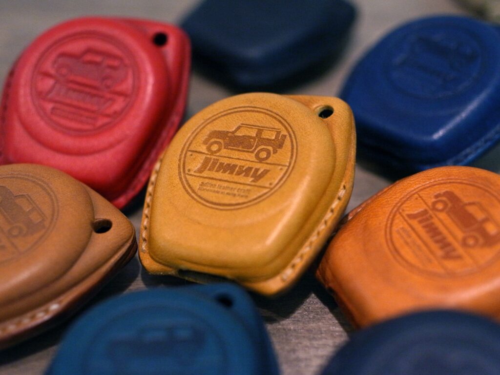 Leather key case for Suzuki Jimny 