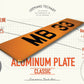 ALUMINUM PLATE - Aluminum stamping private car license plate 