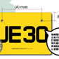 Diamond Style - Diamond Shaped Embossed Motorcycle License Plate 