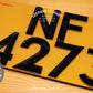 Diamond Style - Diamond-shaped embossed private car license plate 