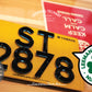 Diamond Style - Diamond Shaped Embossed Motorcycle License Plate 