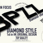 Diamond Style - Diamond-shaped embossed private car license plate 