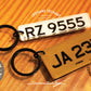 MINI PLATE KEYCHAIN ​​- Mini License Plate Keychain