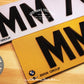 Diamond Style - Diamond-shaped embossed private car license plate 