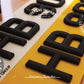 Chocolate Style - Chocolate embossed three-dimensional license plate 