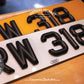 Chocolate Style - Chocolate embossed three-dimensional license plate 