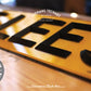 Diamond Style - Diamond-shaped embossed private car license plate 